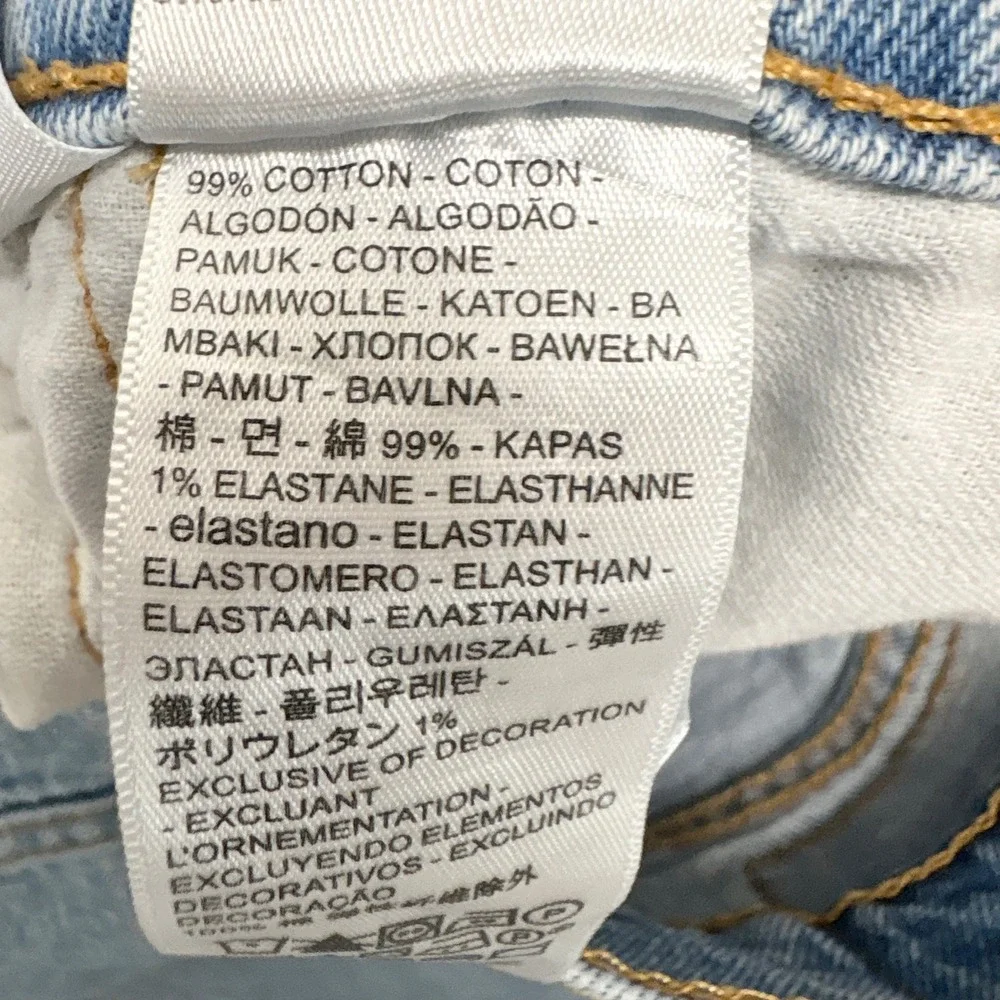 Levi's 505 Light Wash Straight Leg Jeans W34 L30 Skater Normcore Denim